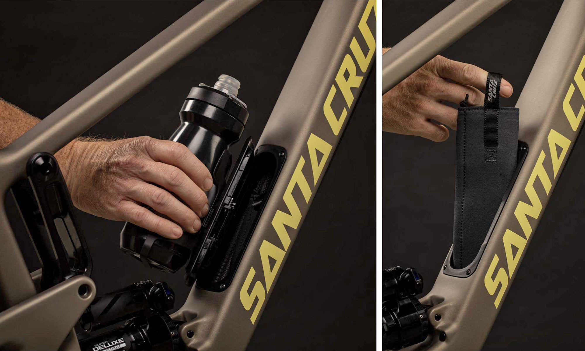 2023 Santa Cruz 5010 Carbon MX 130mm VPP mullet trail bike, Glovebox detail