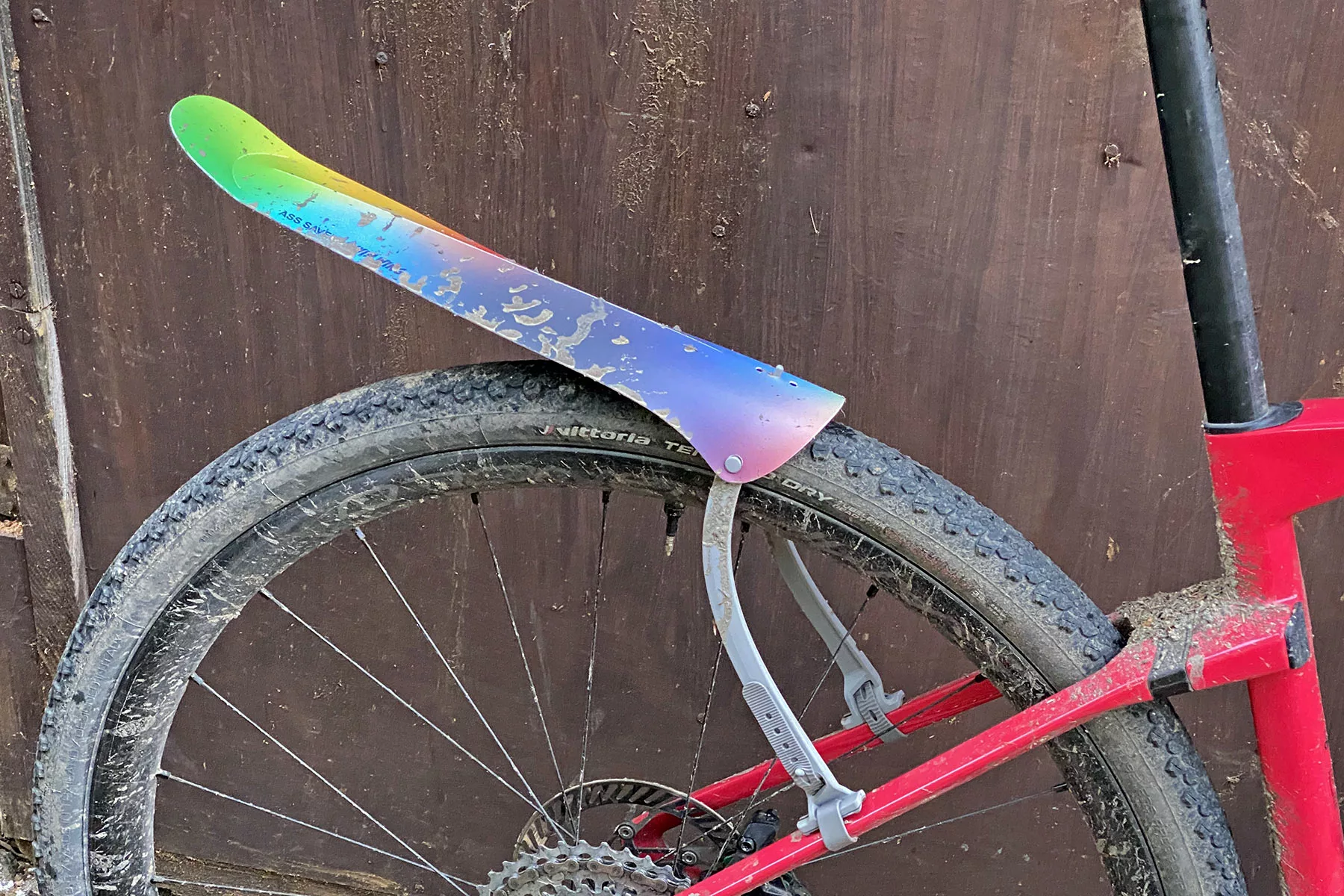 Ass Savers Win Wing minimalist lightweight strap-on gravel road bike rear fender