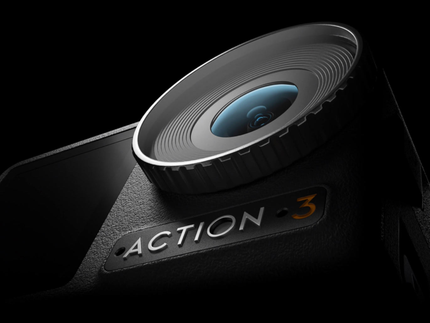 closeup of DJI Osmo Action 3 replaceable lens