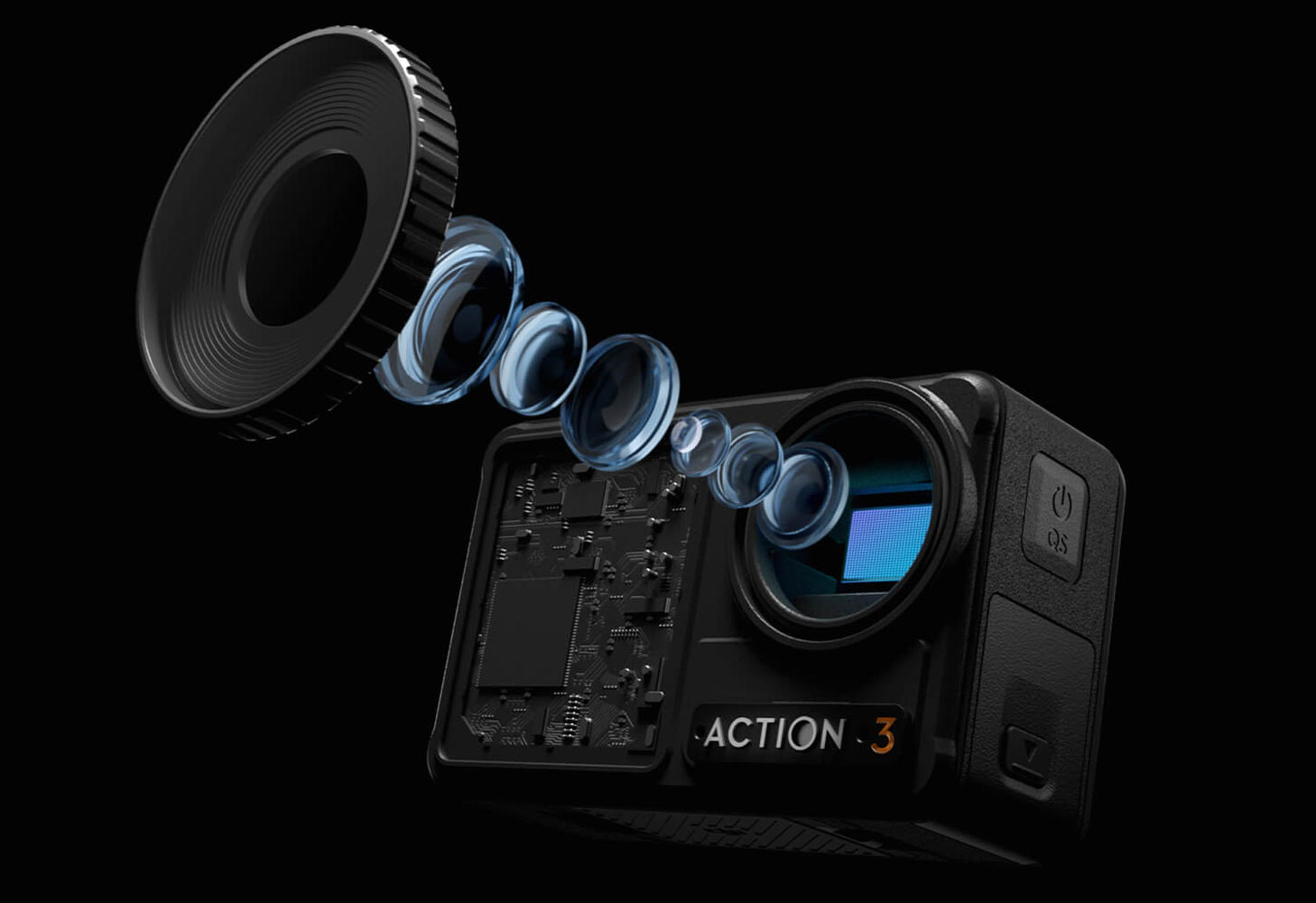 DJI Osmo Action 3 action cam boosts sensor size, battery life