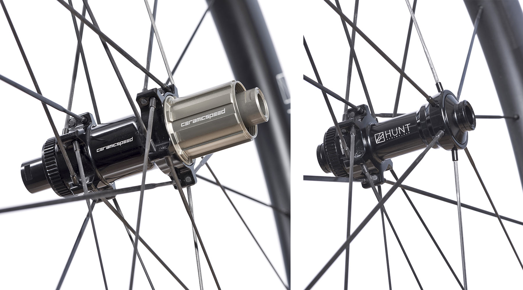 Hunt 48 60 Limitless Aerodynamicist UD Carbon Spoke road bike wheels, hubs