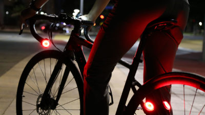 Lumos Firefly smart 4-in-1 lights improve front, rear & turning visibility and charge wirelessly!