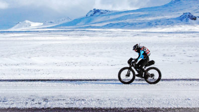 Omar di Felice’s prototype Wilier fat bike to ride longest bicycle journey across Antarctica