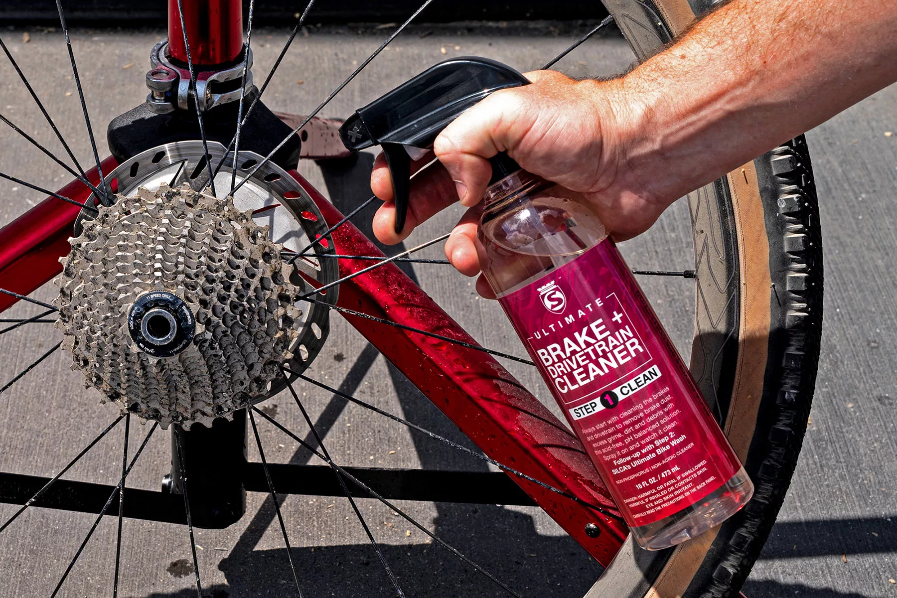 Silca Ultimate Bike Care product line of Bicycle Spa Collection, Step 1 cleaner