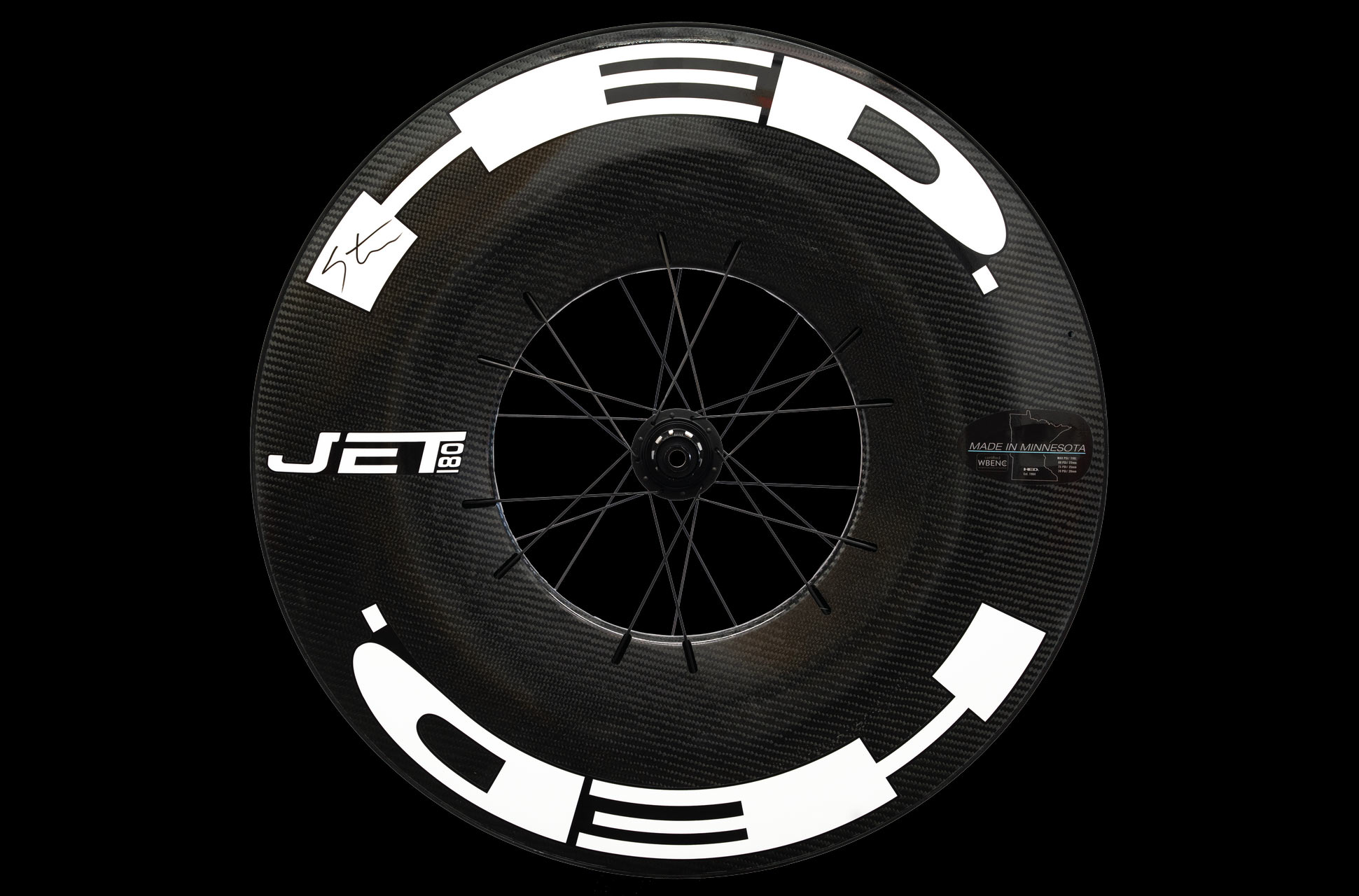 hed jet 180mm deep aero rear wheel for triathlon and TT bikes