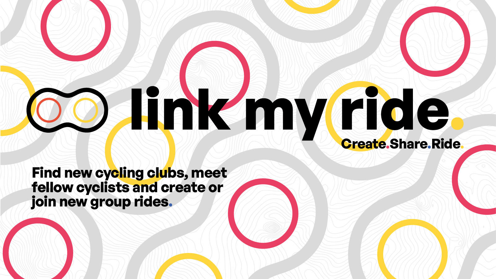 link my ride group ride cycling app promo banner