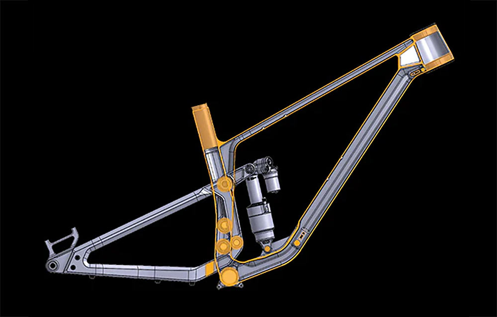 ministry cycles psalm 150 mountain bike frame cutaway showing bonding points