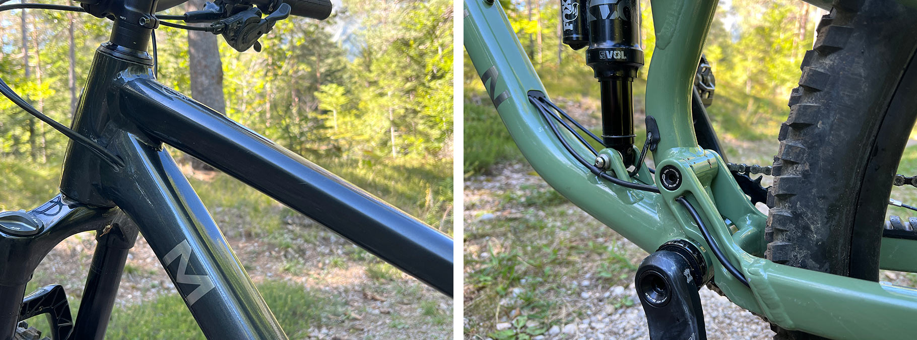 cable routing details on 2023 marin rift zone alloy trail bike