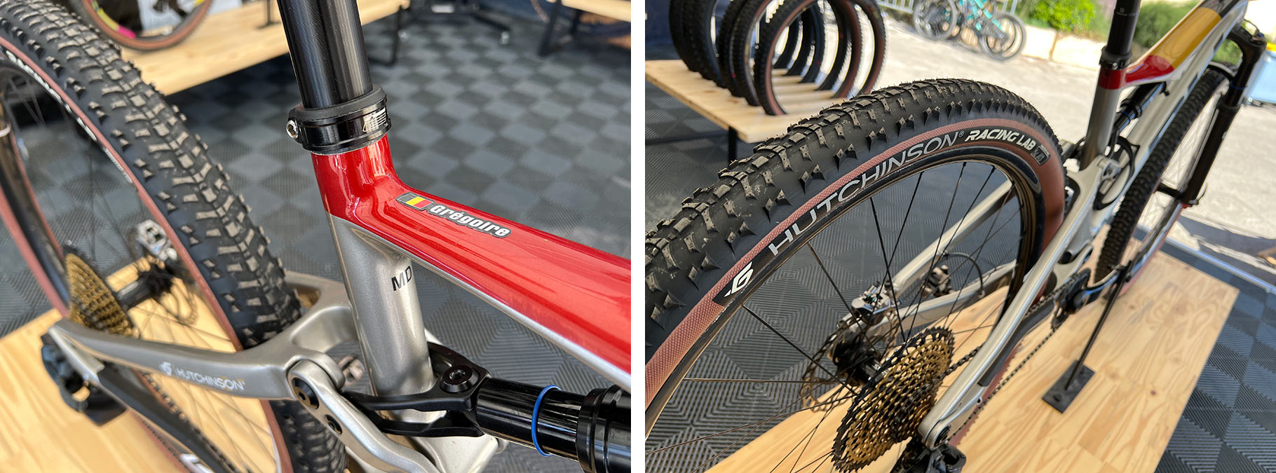 prototype hutchinson skeleton and kraken XC mountain bike tires