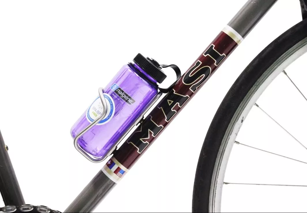 King Cage Flat top water bottle cage purple Nalgene