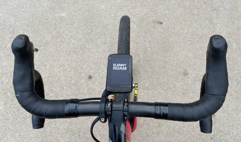 Wahoo Elemnt Roam rider view