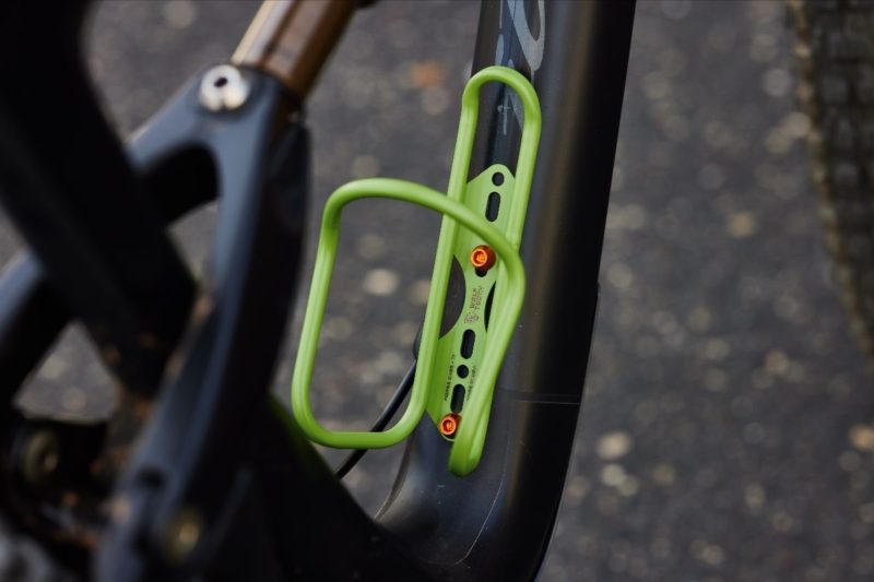 Wolf Tooth Components Morse Cage in SE green on bike