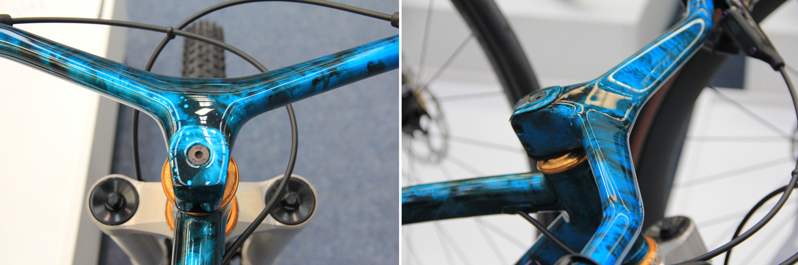 feather cycles mtb paintwork syncros bar