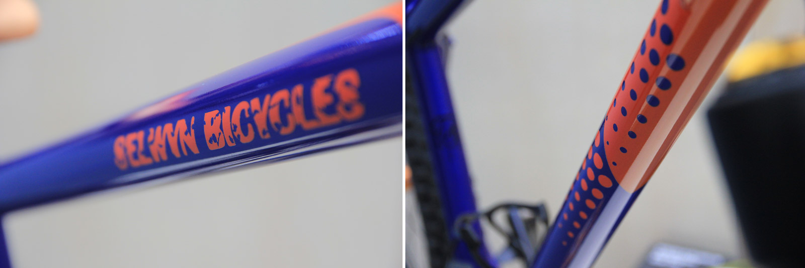 selwyn bicycles steel hardtail mtb frame paint