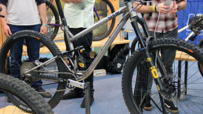 Sour show mullet-compatible Double Choc MTB at Bespoked