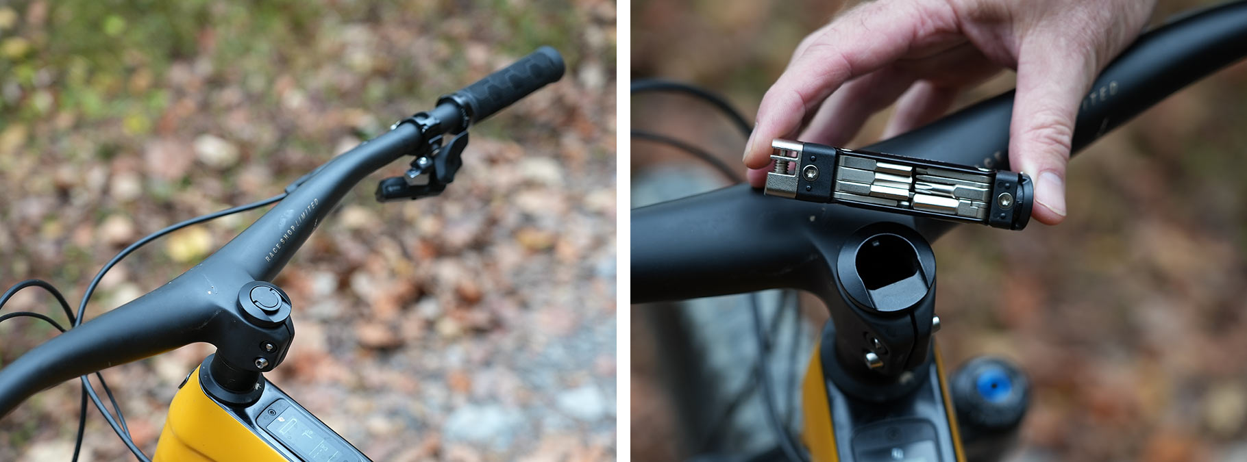 closeup frame and component details on trek fuel EXe e-mountain bike