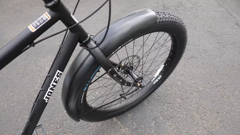 Jones Bikes black fender front mounted