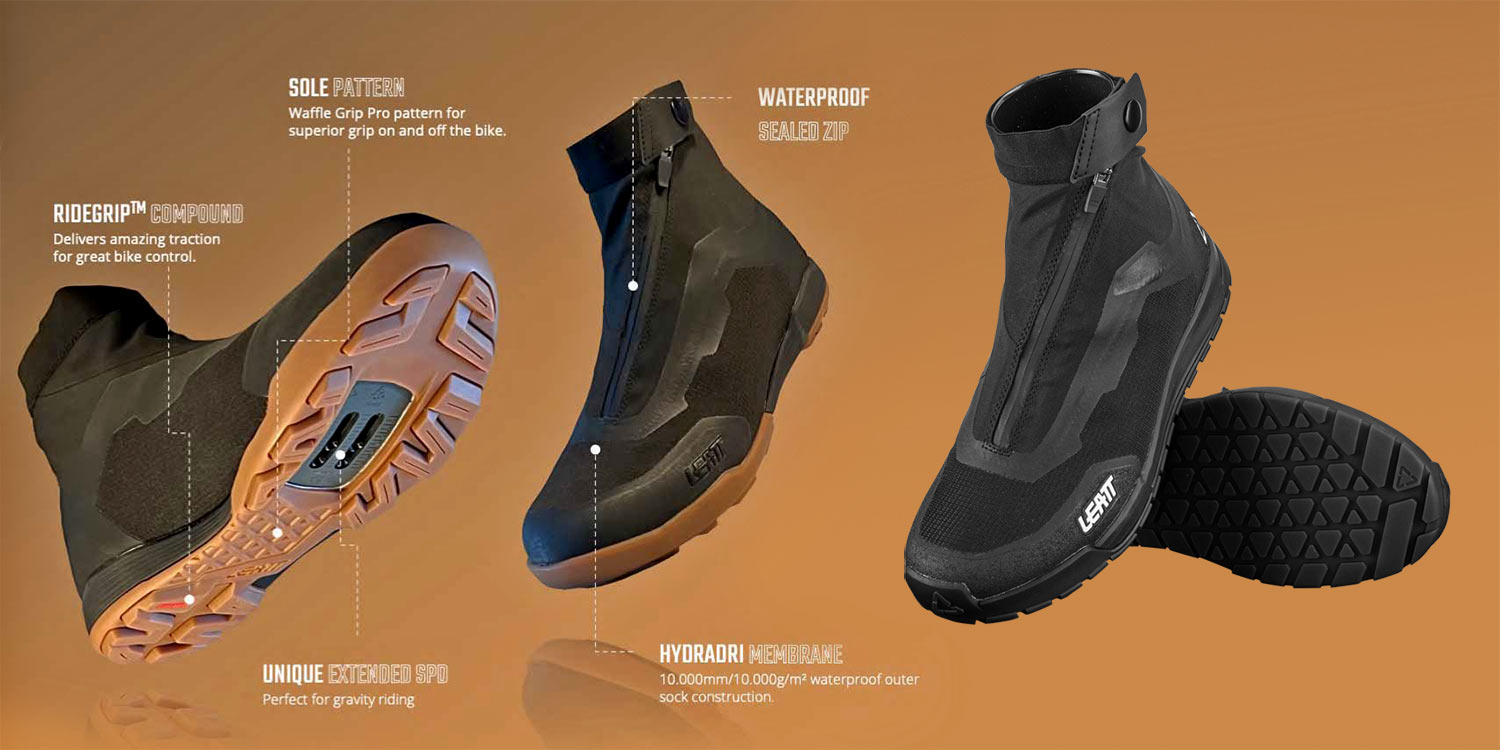 2023 Leatt MTB riding gear: Go Beyond, waterproof shoes