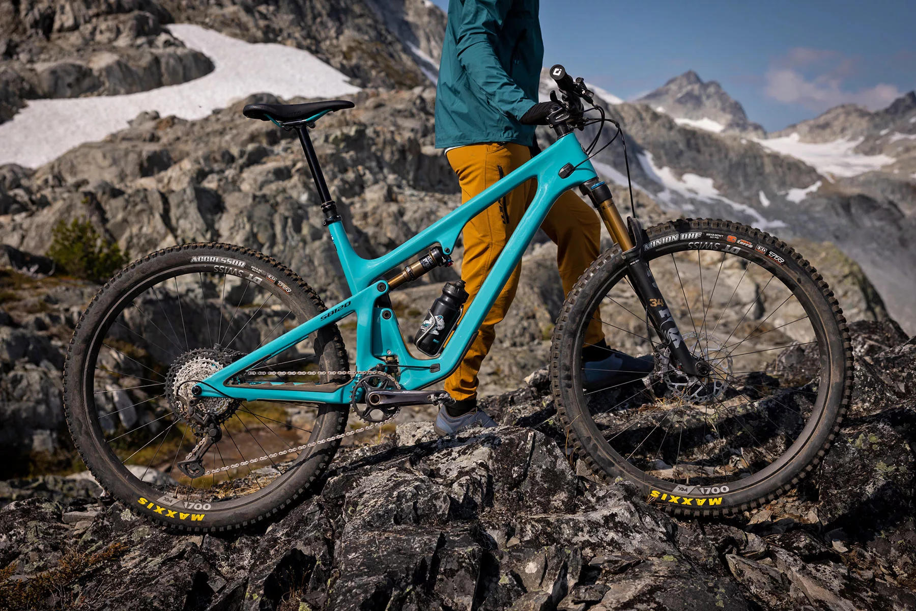 2023 Yeti SB120 trail-ready carbon XC mountain bike, photo by Sterling Lorence, Alps