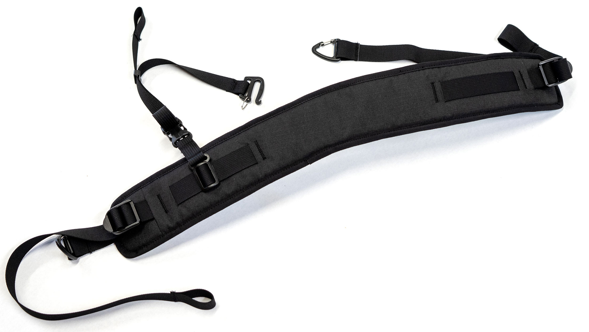 the shoulder strap for the Orucase Janus duffel 