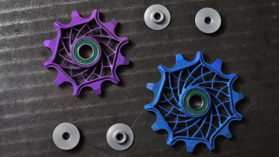 Sturdy Cycles 3D Prints Gorgeous Titanium Jockey Wheels