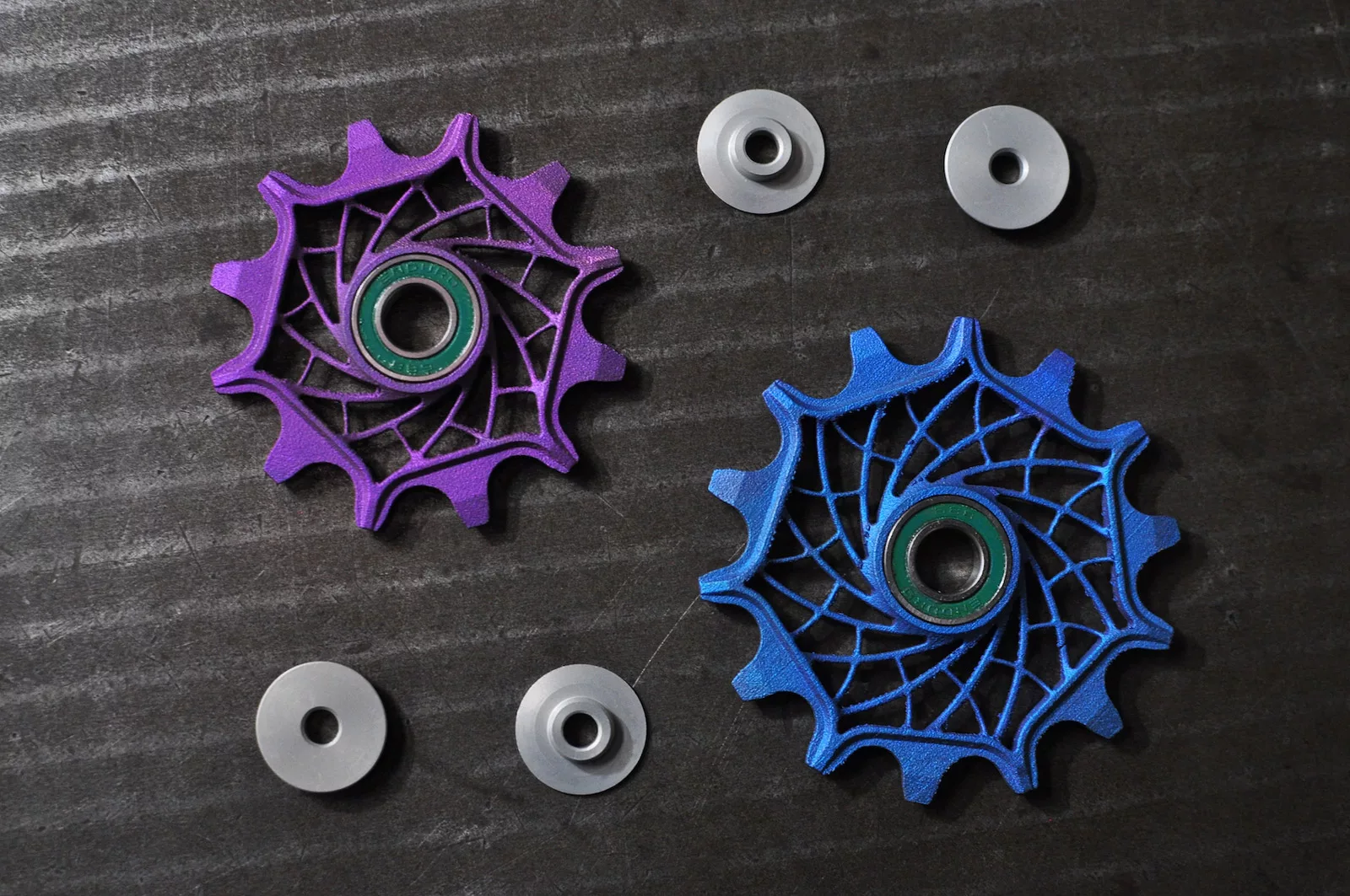 sturdy cycles 3d printed titanium jockey wheels 12t 14t upgrade almost any derailleur