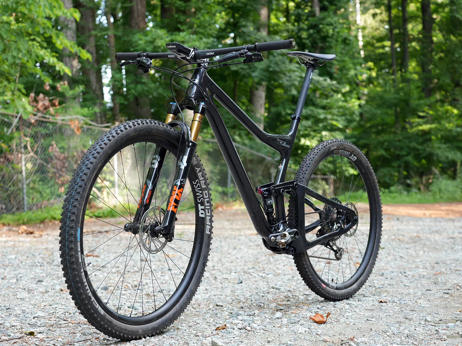 2022 Niner RKT mountain bike shown from front angle
