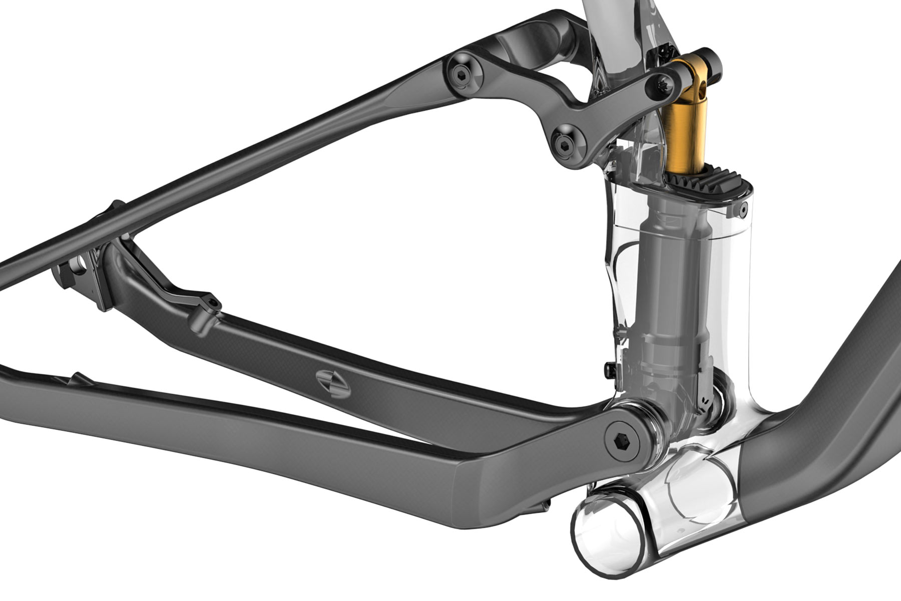 2023 Olympia F1-X semi-integrated hidden shock 100mm XC mountain bike, x-ray frame