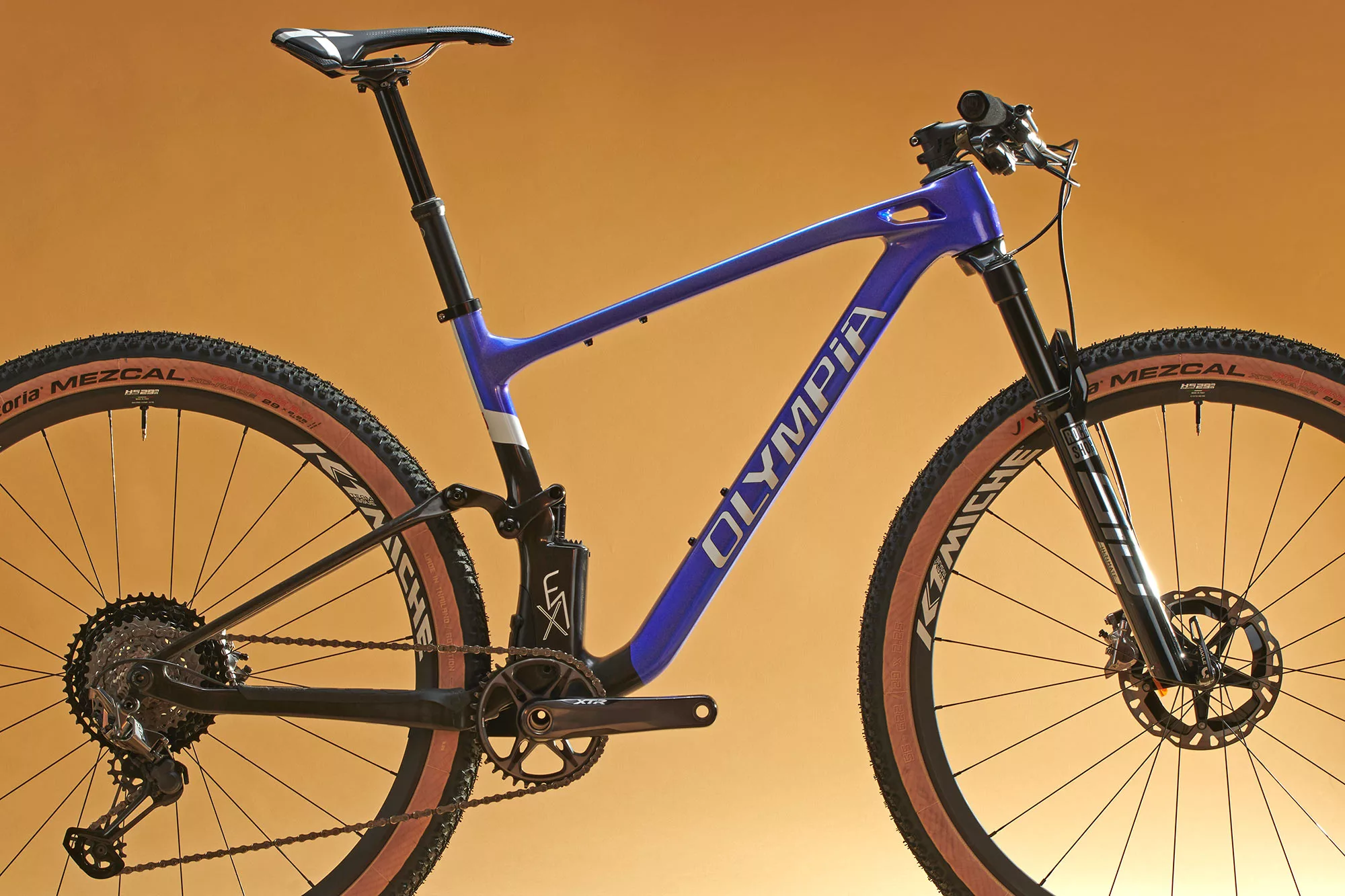 2023 Olympia F1-X semi-integrated hidden shock 100mm XC mountain bike, frame