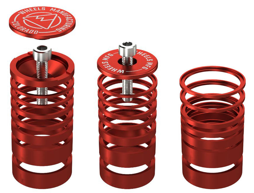 Wheels Manufacturing nests spacer stacks with Standard & Pro top caps -  Bikerumor