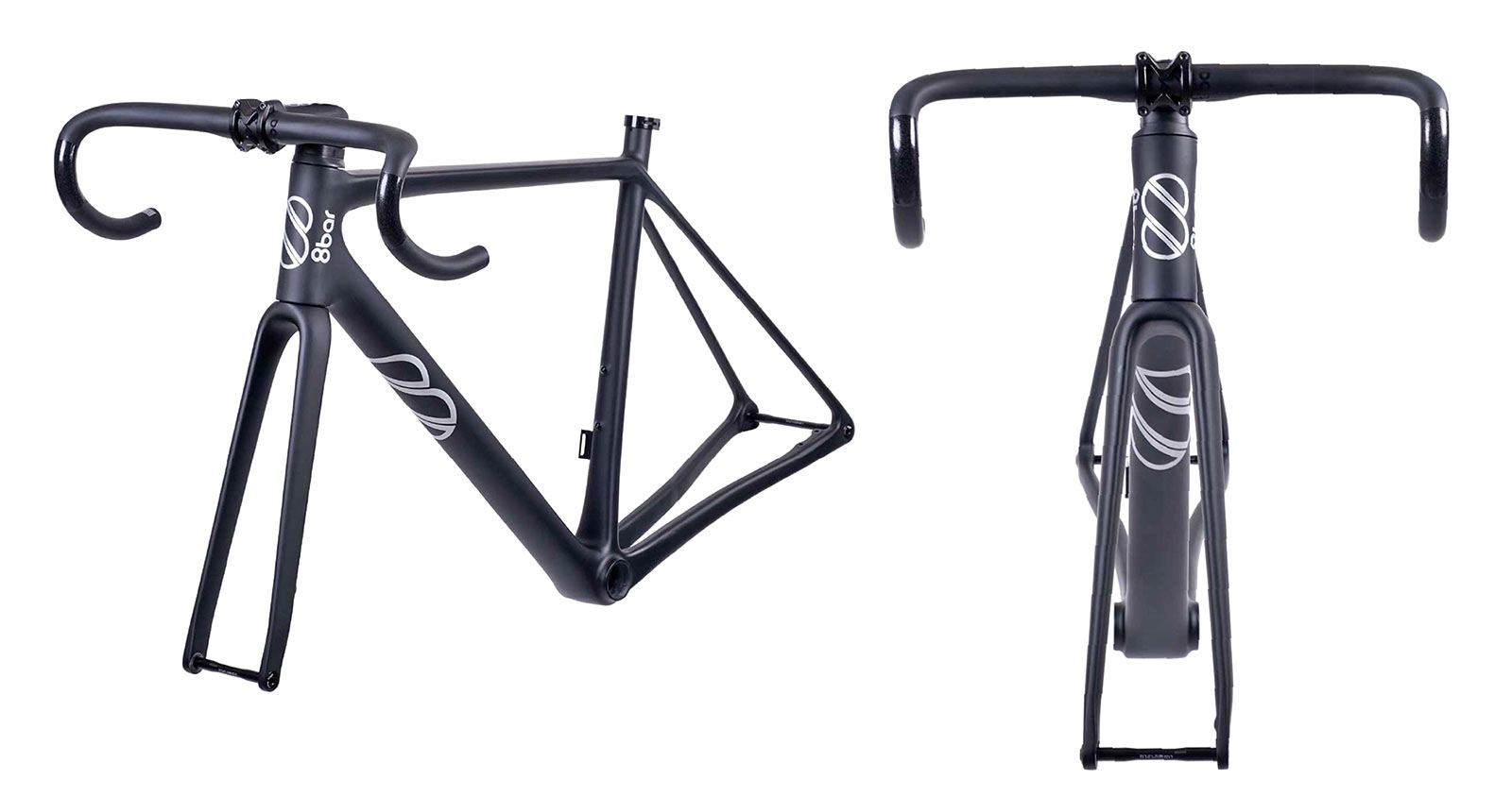 8bar Kronprinz Carbon affordable integrated road bike, frameset details