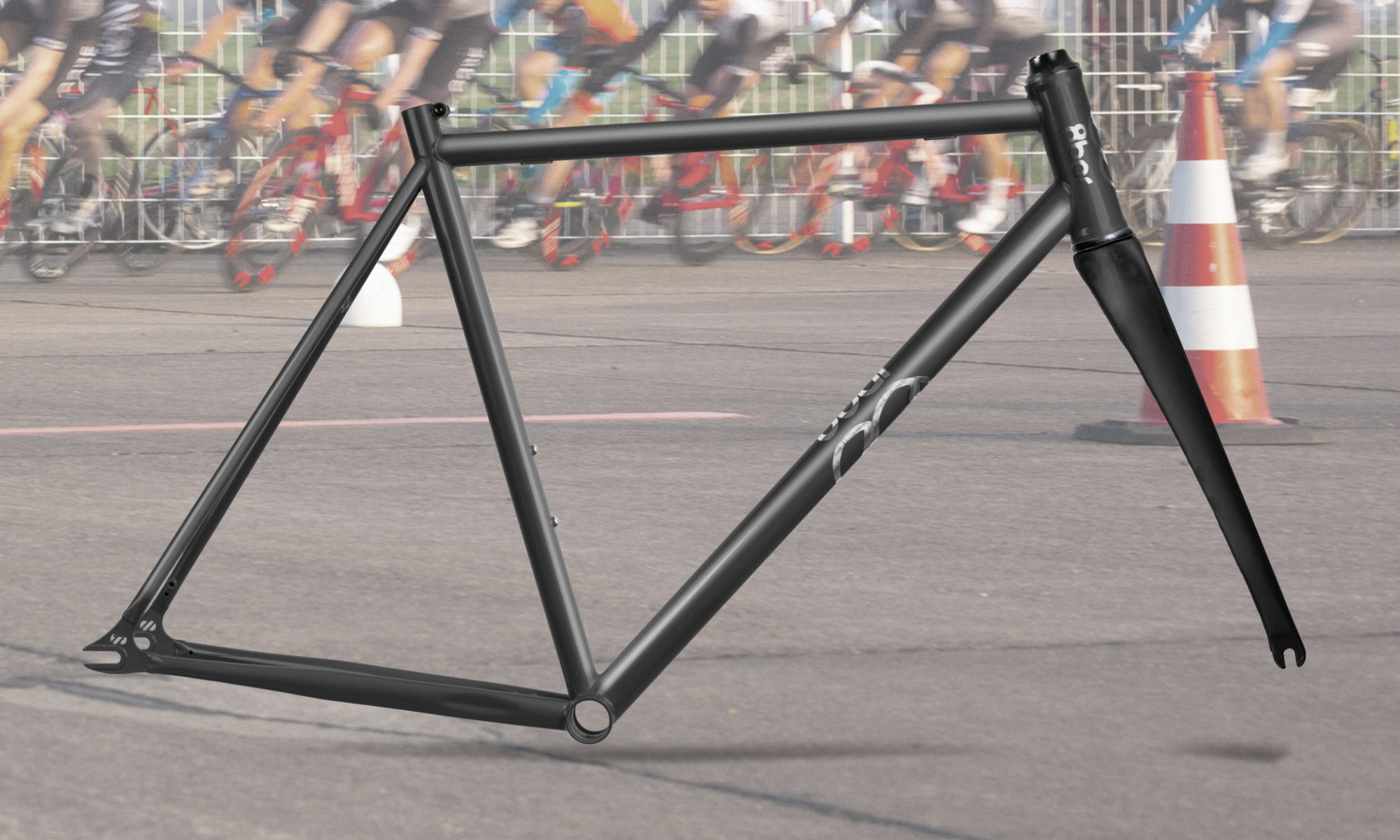 8bar Neukln steel v2 versatile affordable fixie singlespeed bike, frameset