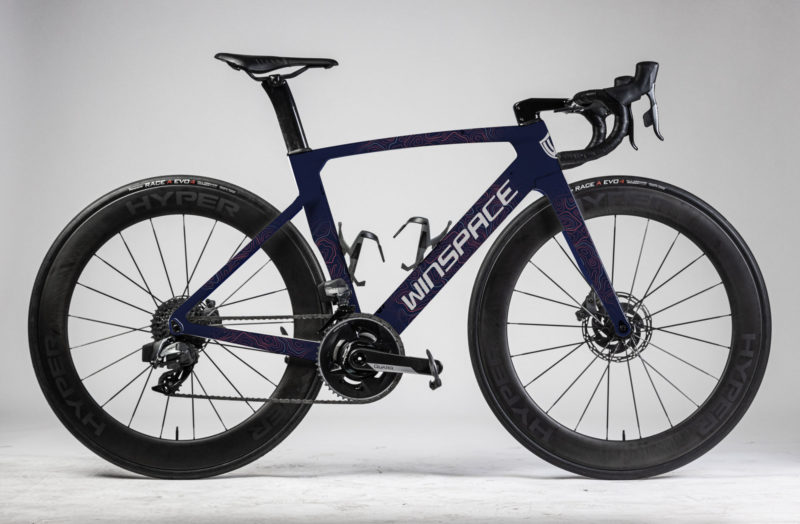 new winspace T1550 aero road bike with custom paint by Blacksmith Cycle