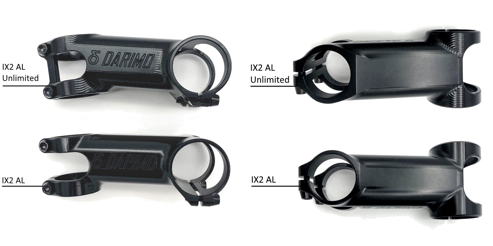 Darimo IX2AL Unlimited customizable ultralight aluminum alloy mountain bike stem, comparison