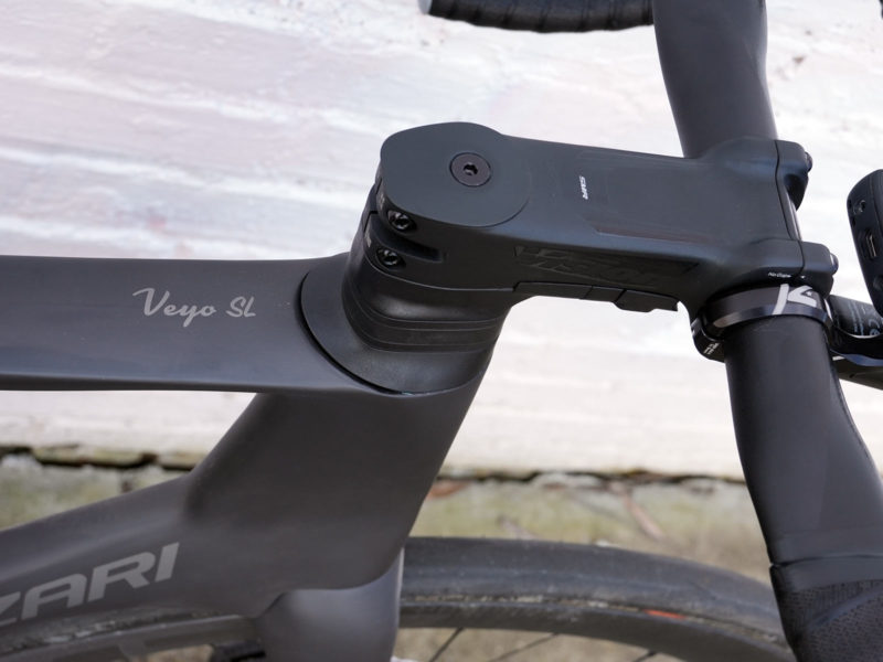 fezzari veyo sl aero road bike review - closeup headset details