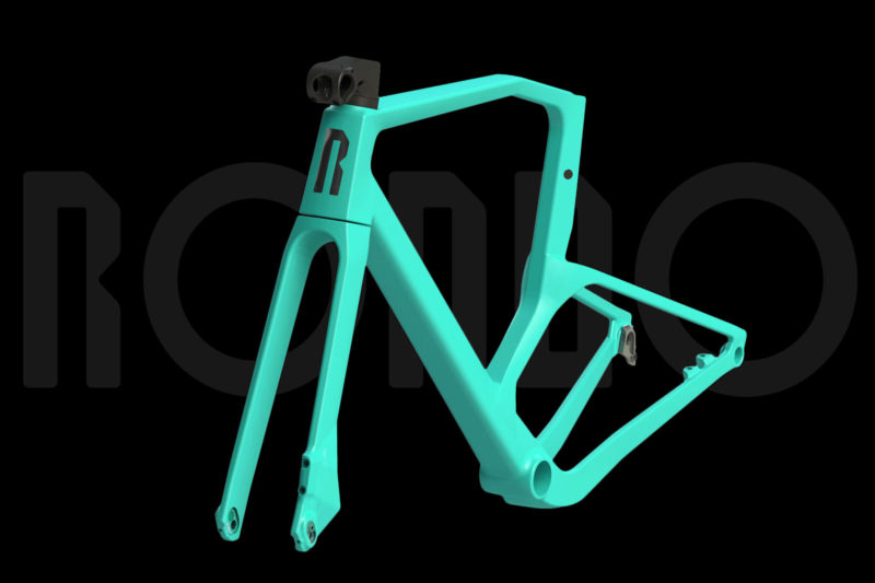 2023 Rondo Ruut CF 2 carbon gravel bike with interrupted seat tube design, official Rondo rendering