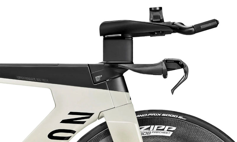 Canyon Speedmax CF SLX Frodissimo limited edition espresso triathlon bike infused with coffee, adjustable cockpit