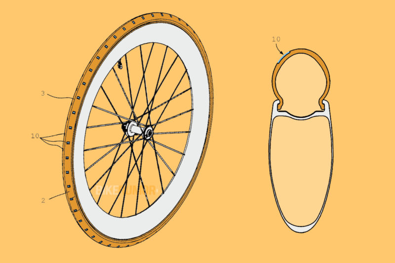 DT Swiss aero road bike tire concept patent