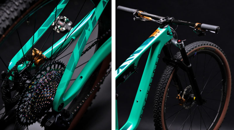 Decathlon prototype carbon Rockrider Race 940S World Cup XC cross-country mountain bike, frame details
