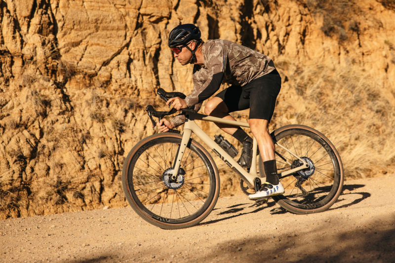 ENVE MOG gravel bike being ridden in desert