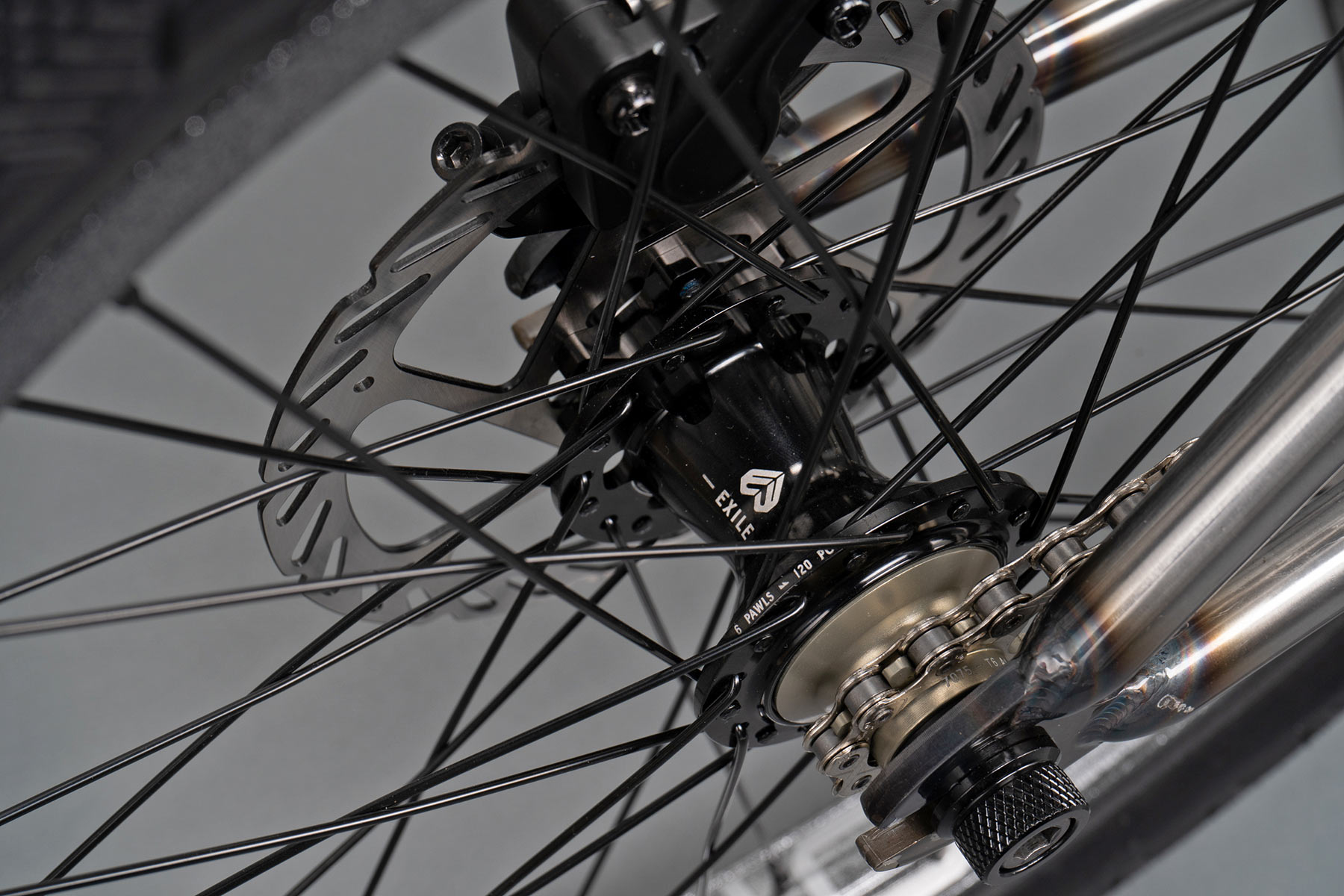 Eclat Exile Disc brake BMX cassette hub, WTP Chaos Machine