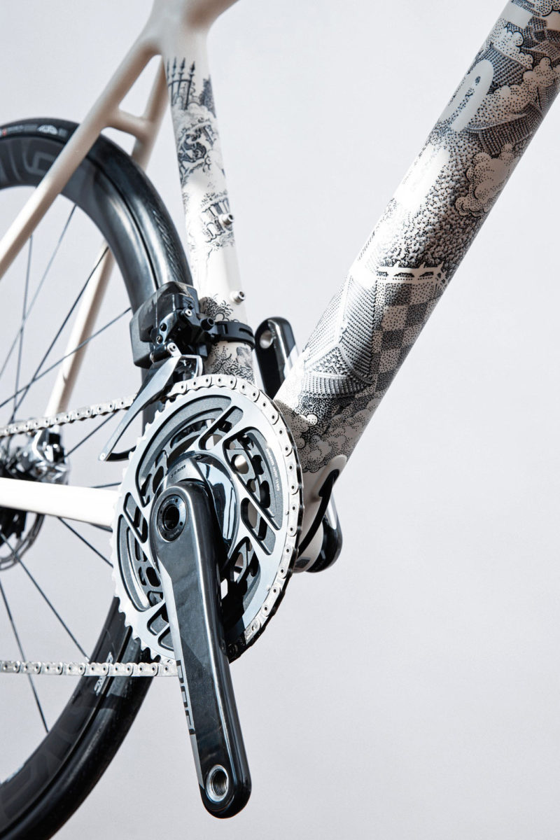 Festka Scalatore “Kafka on a bike” road bike, Top-5 of 2022 #2/5, frame detail
