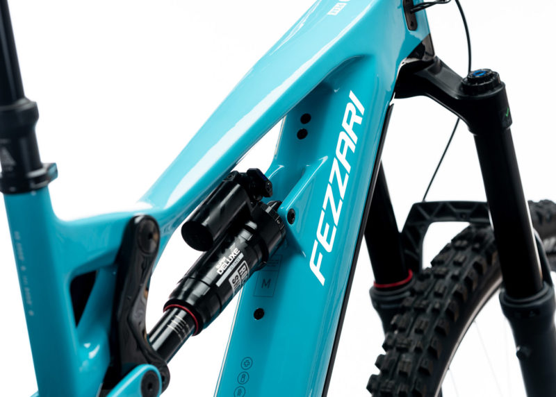 fezzari timp peak closeup details of rear shock and battery mounts