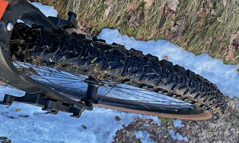 Hutchinson 50mm gravel bike tires, Overide, Touareg & Tundra, 50mm knobby Tundra front mud tire
