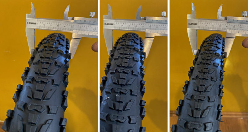 Hutchinson 50mm gravel bike tires, Tundra actual width comparison 40mm 45mm 50mm