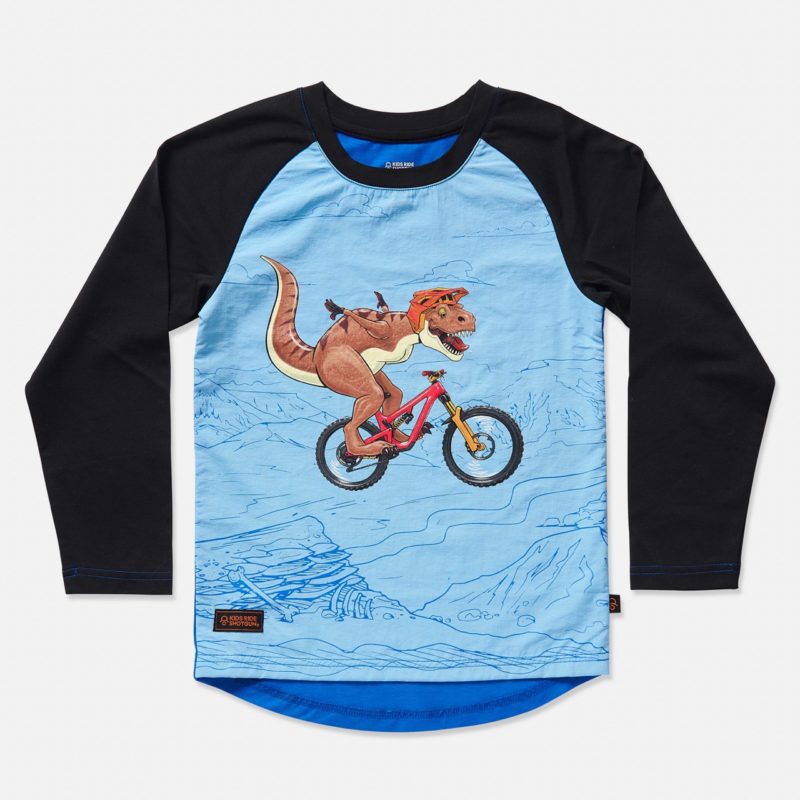 KRS Windproof Kids MTB Jersey dino front