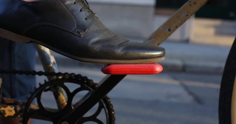 MOTO Pedals with dress shoes
