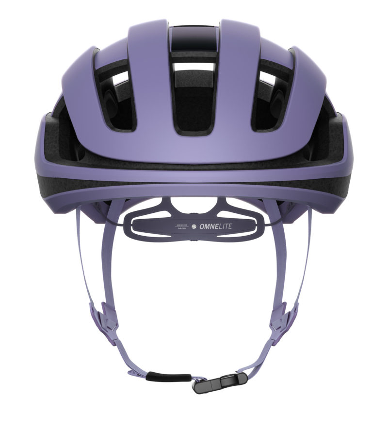 POC Omne Lite lightweight road & gravel bike helmet, purple
