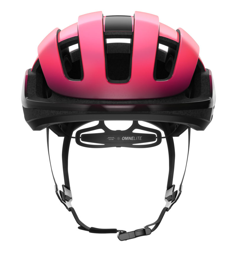POC Omne Lite lightweight road & gravel bike helmet, fluo pink