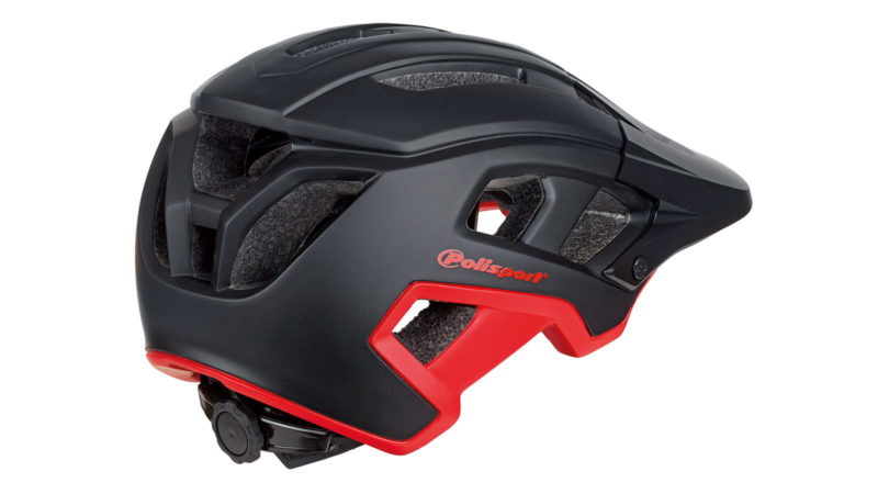Polisport Mountain Pro affordable MTB helmet, angled rear